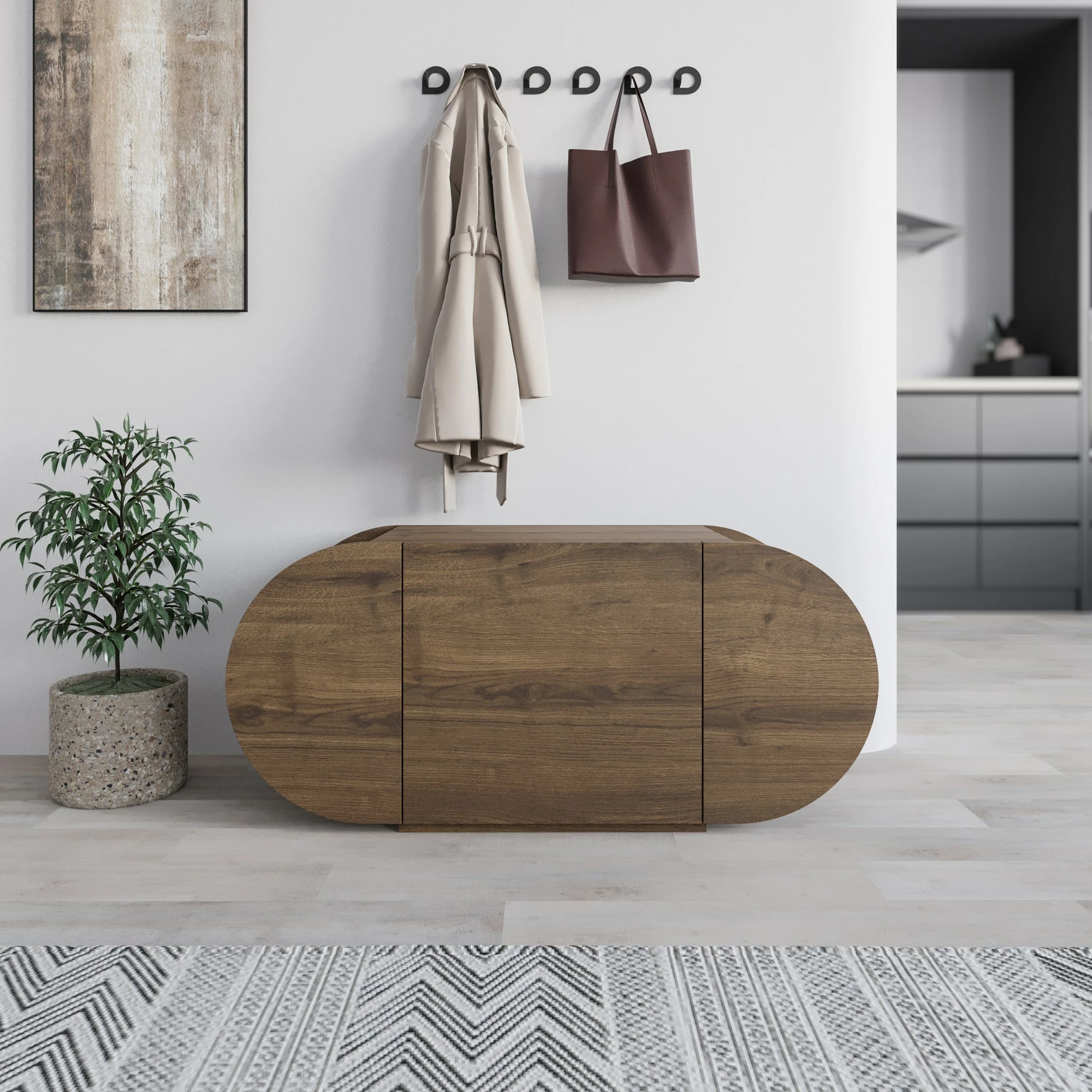 Obutevni omarica, Pozy Shoe Bench Skye Decor, barva Hitit