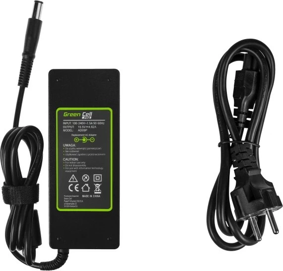 Napajalnik Green Cell PRO AD09p za Dell E6410, 19,5 V 4,62 A 90 W, črn