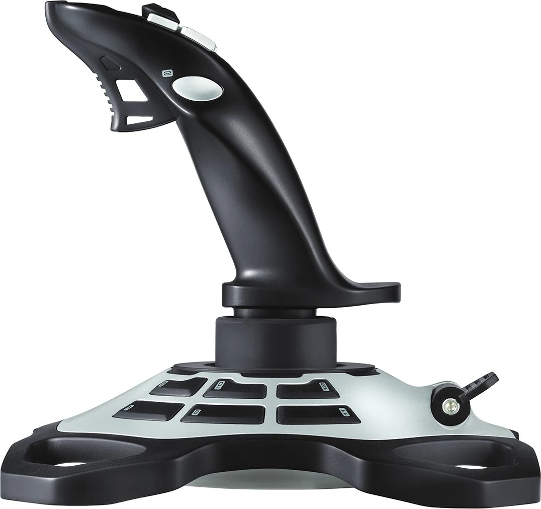 Napreden joystick Logitech G Extreme 3D PRO, PC, digitalen, žični, USB 2.0, črn, bel