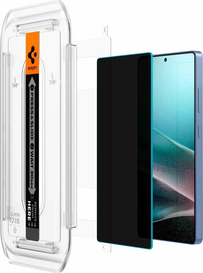 Zaščitno steklo Spigen Glas.TR Ez Fit Privacy za Samsung Galaxy S25 Ultra, 2 kosa