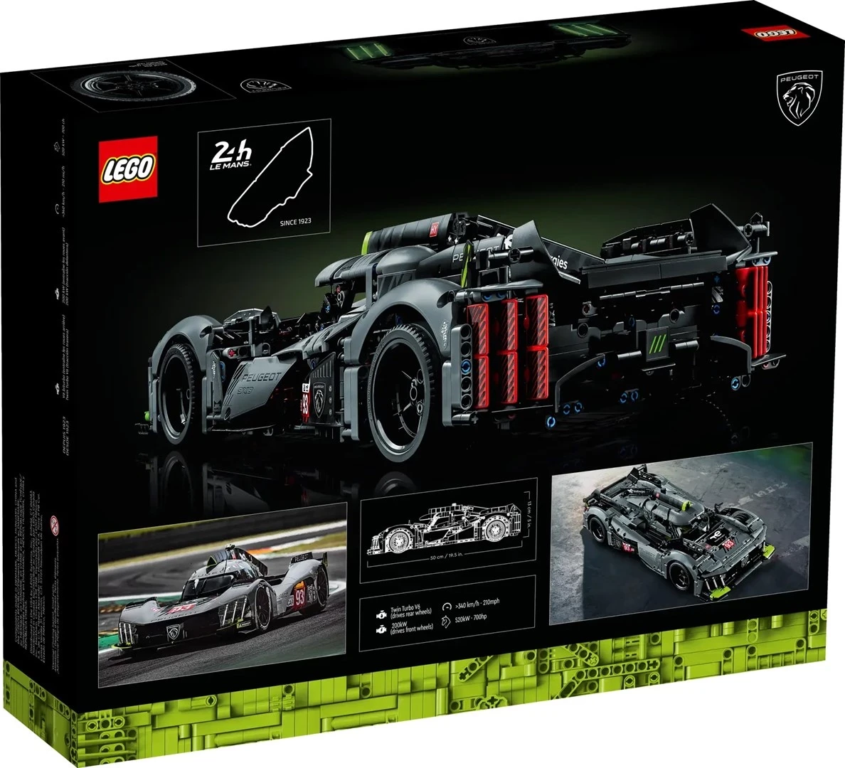 Model teknični Peugeotov 9X8 - LEGO TECHNIC 42156 24H Le Mans