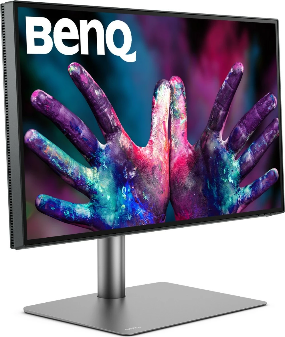 27" 4K UHD IPS monitor, Thunderbolt 3, srebrn — BenQ PD2725U