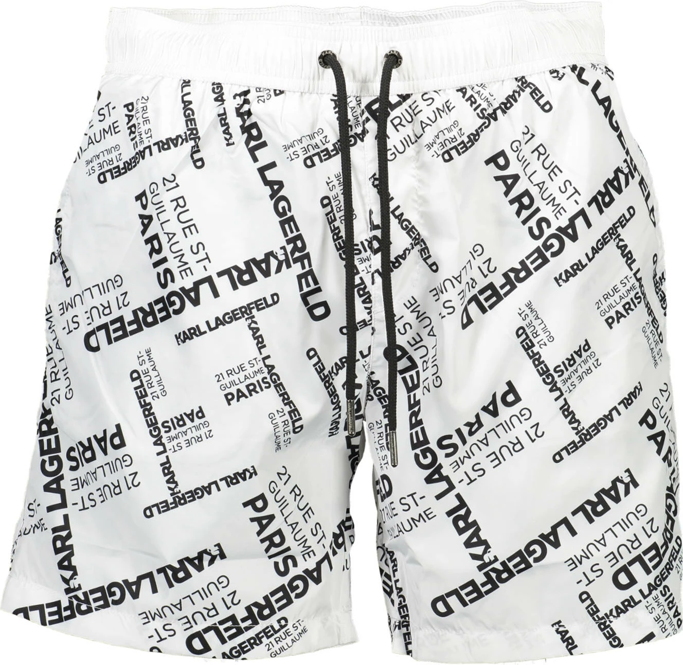 Kopalne hlače za moške KARL LAGERFELD BEACHWEAR, bele
