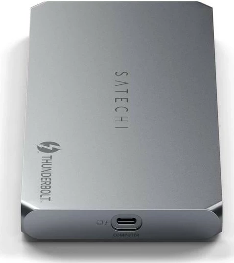 Stacion za priklop Satechi Thunderbolt 4, 2x USB-A, 2x HDMI, Ethernet, srebrne barve