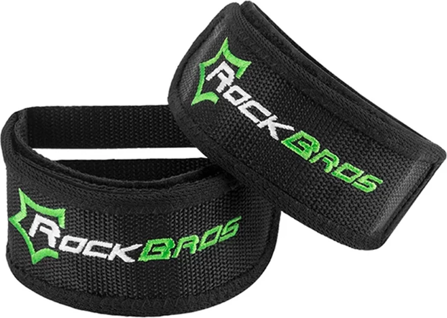 Paščki za pedala za kolo Rockbros GZT1001, črni