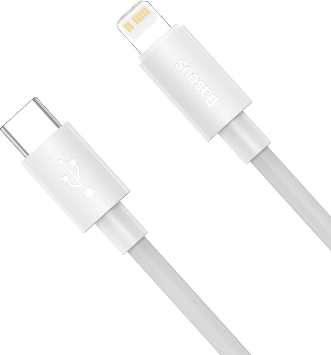 Kabel USB-C na Lightning, PD, 20 W, 1,5 m, bel — Baseus Simple Wisdom, 2 kosa