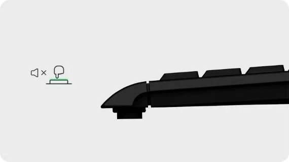 Kompaktna tipkovnica KeySonic KSK-3011ELC, z žico, LED, QWERTZ, črna