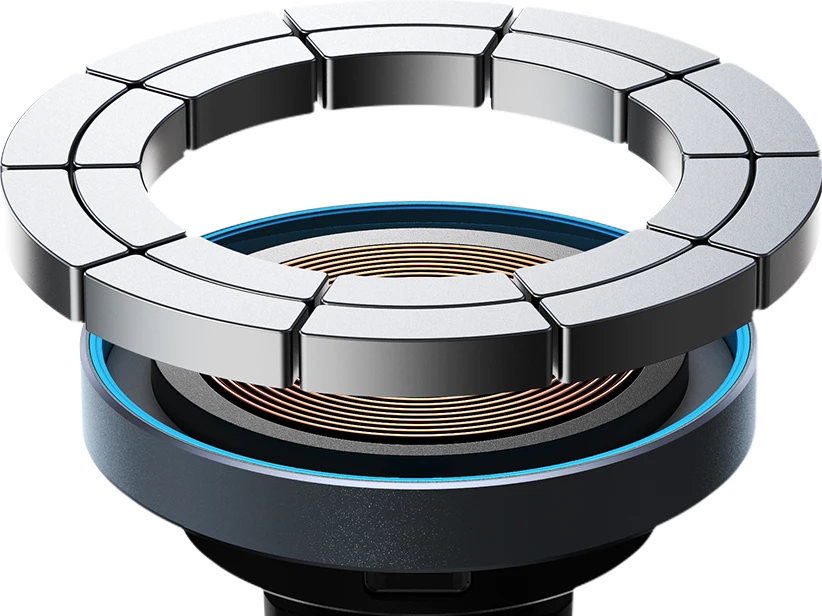 Magnetni avto nosilec z brezžičnim polnjenjem 15W, Joyroom JR-ZS240 Pro, črn