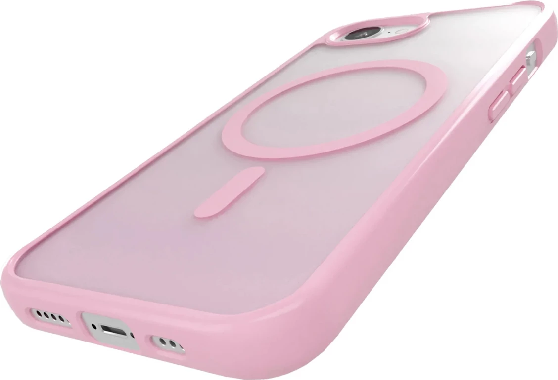 Ovitek s prelivnim učinkom MagSafe, Puro, za iPhone 16e, TPU, rožnat