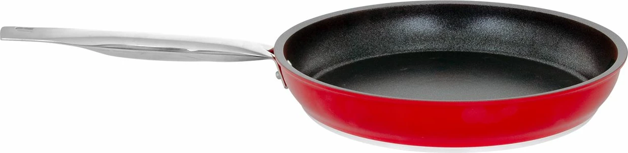 Aluminijast ponev za indukcijo, rdeče-črna, 28 cm, Hermia Concept 55OTC011185