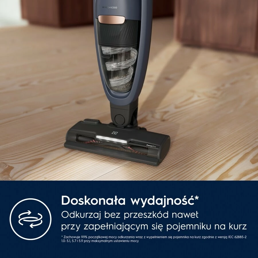 Sesalnik brez kabla Electrolux ES52B25WET, 300 ml, 55 min, temno modra, z dodatki