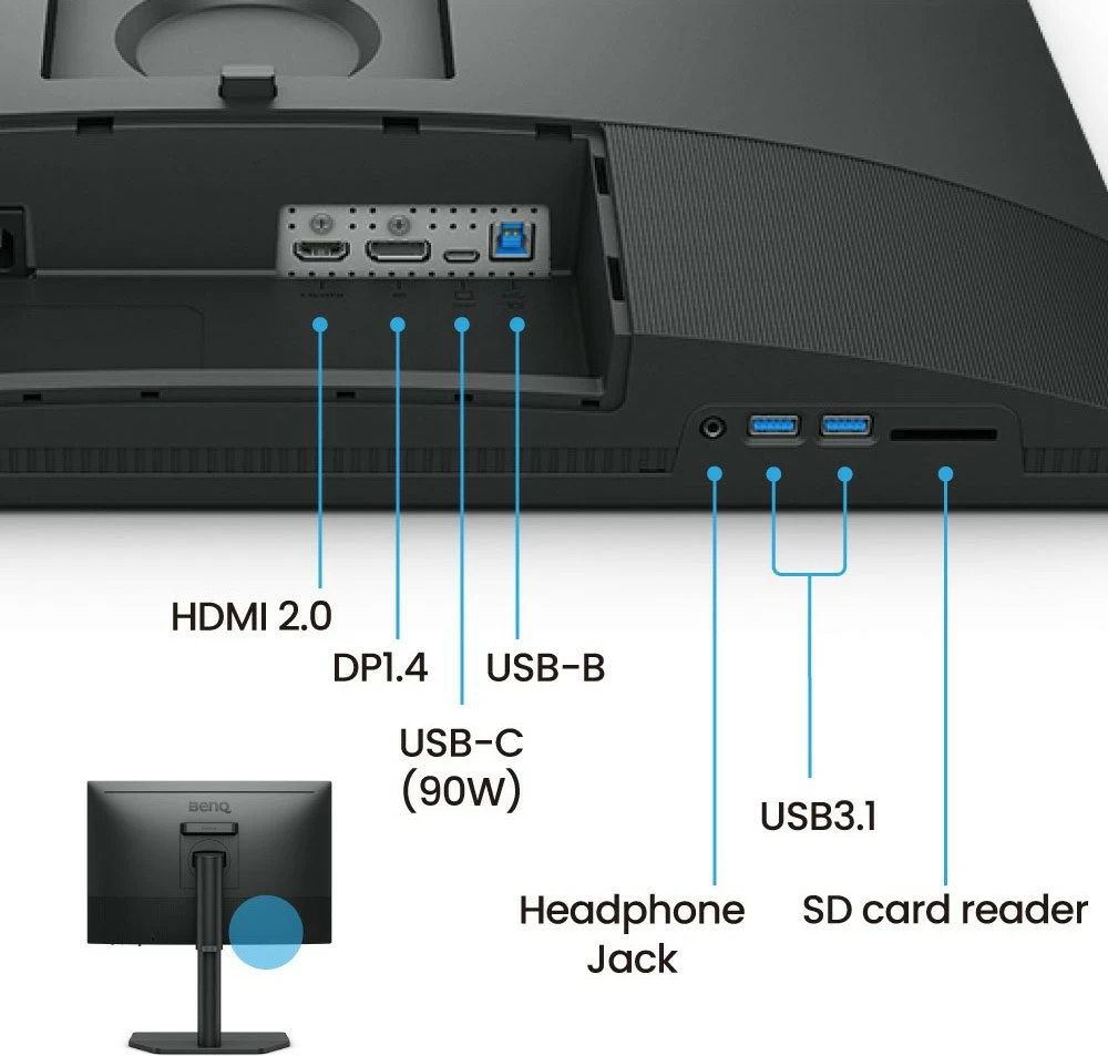 Monitor 24,1" z visoko ločljivostjo WQXGA BenQ SW242Q, LED, črn