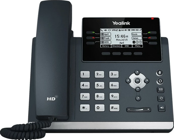IP telefon, Yealink SIP T42U, brezžični, siv