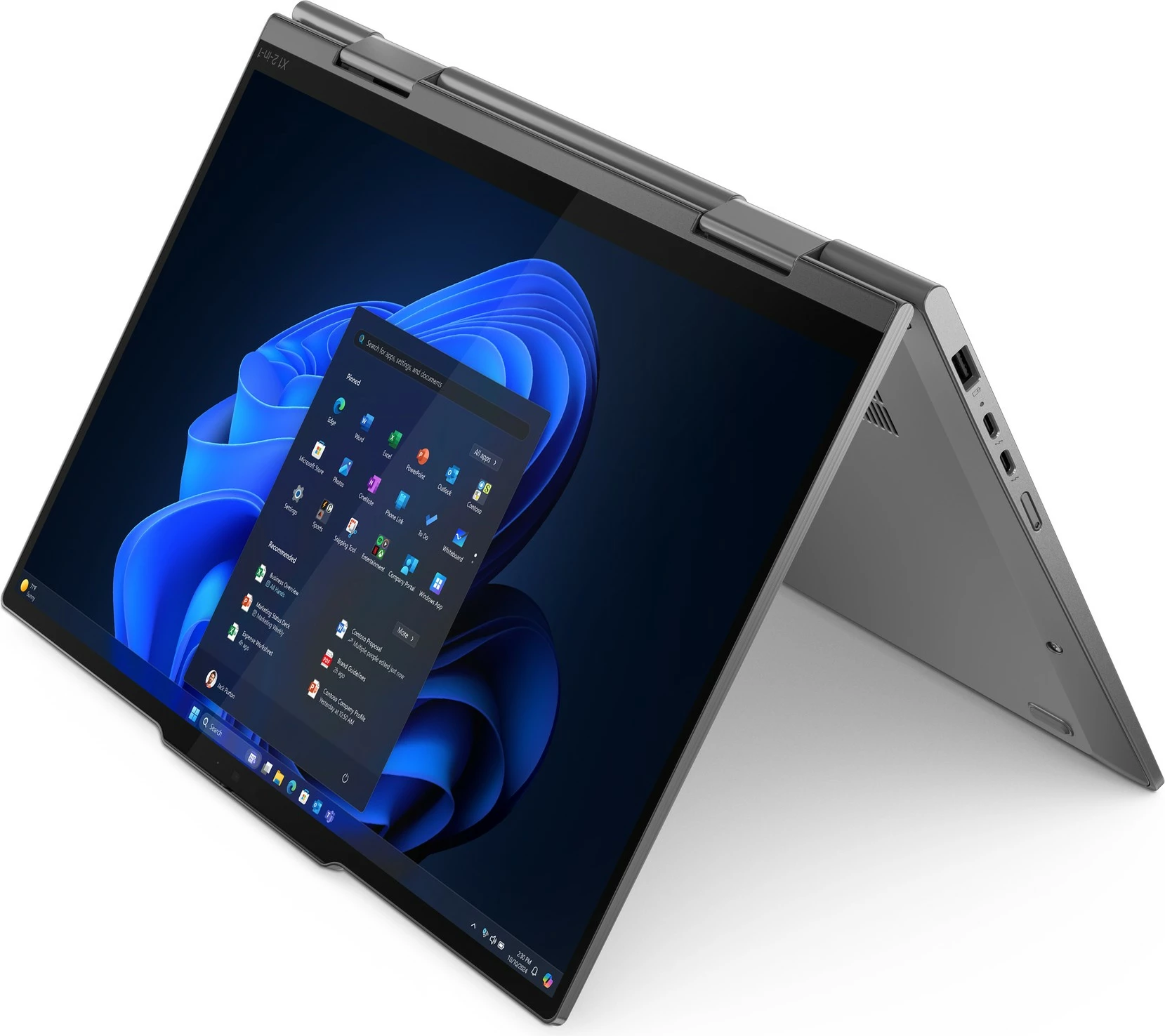 Prenosno/Tablični računalnik Lenovo X1 2in1 G10, Ultra7 258V, 32 GB RAM, 1 TB SSD, 14", 5G, sivi