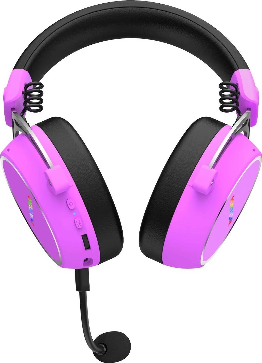 Brezžične ušesne slušalke s ANC, Hator Hypergang 3 Wireless, Bluetooth 5.4, 40 ur, vijolične