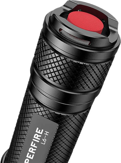 Ročna svetilka Superfire L6-H, 750 lm, USB-C, črna