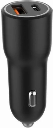 Avtomobilski polnilec Gembird TA-UC-AC2PDQC38-CAR-01, 38 W, USB-A/USB-C, črn