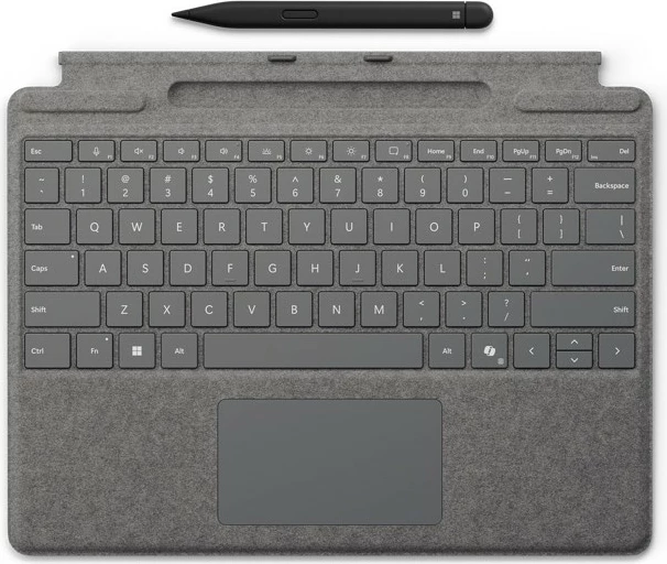 Tipkovnica Microsoft Surface Pro s Slim Pen, QWERTZ, nemško, platinum