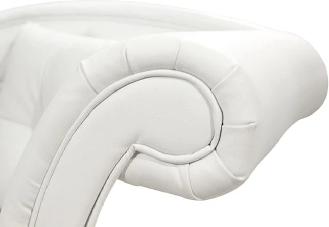 Sofa Chesterfield, bela, z desnim naslonom, Niovi FH3008.02, 190x61x84 cm