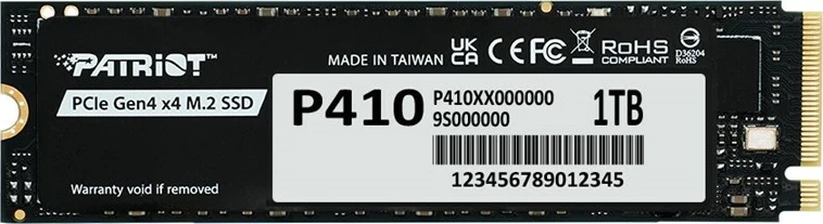 Hitri notranji SSD 1TB, M.2 PCIe Gen4 x4, NVMe 1.4 Patriot Viper P410