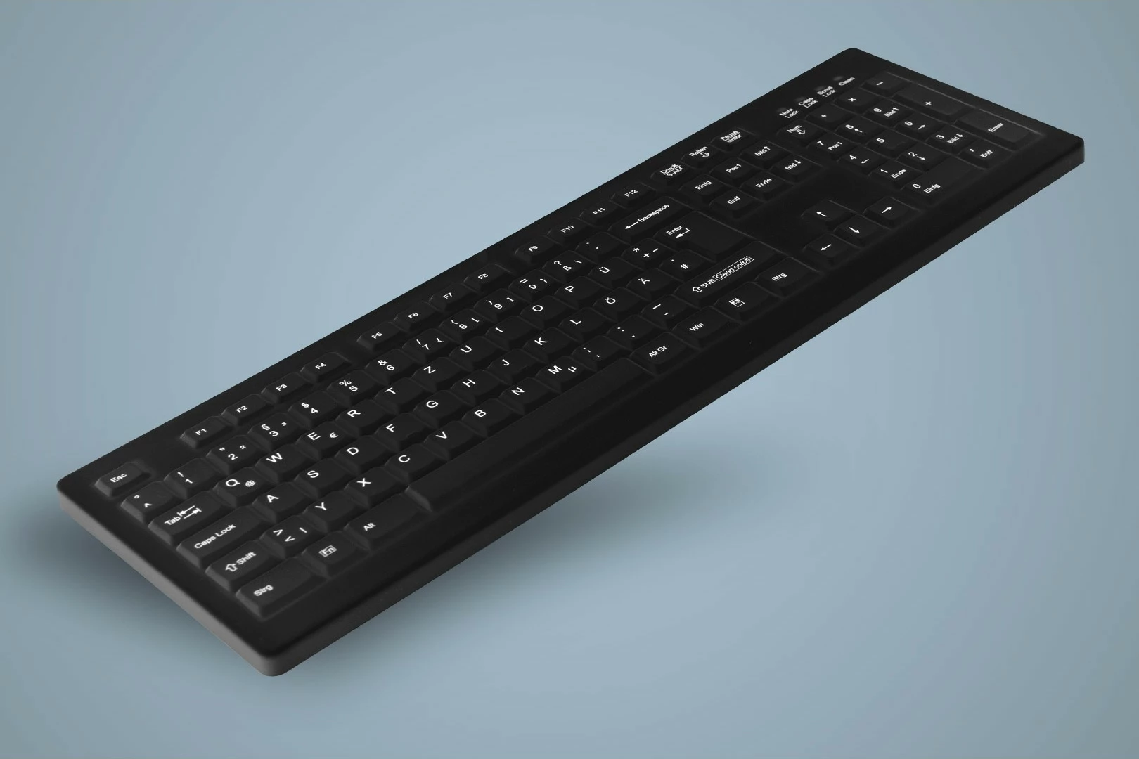 Polna računalniška tipkovnica, Cherry AK-C8100, QWERTZ, žična, USB, membranska, črna