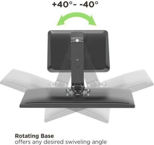 Nosilec za monitor za mizo, 17–32\", 10 kg, črn, Techly ICA-LCD 35TS