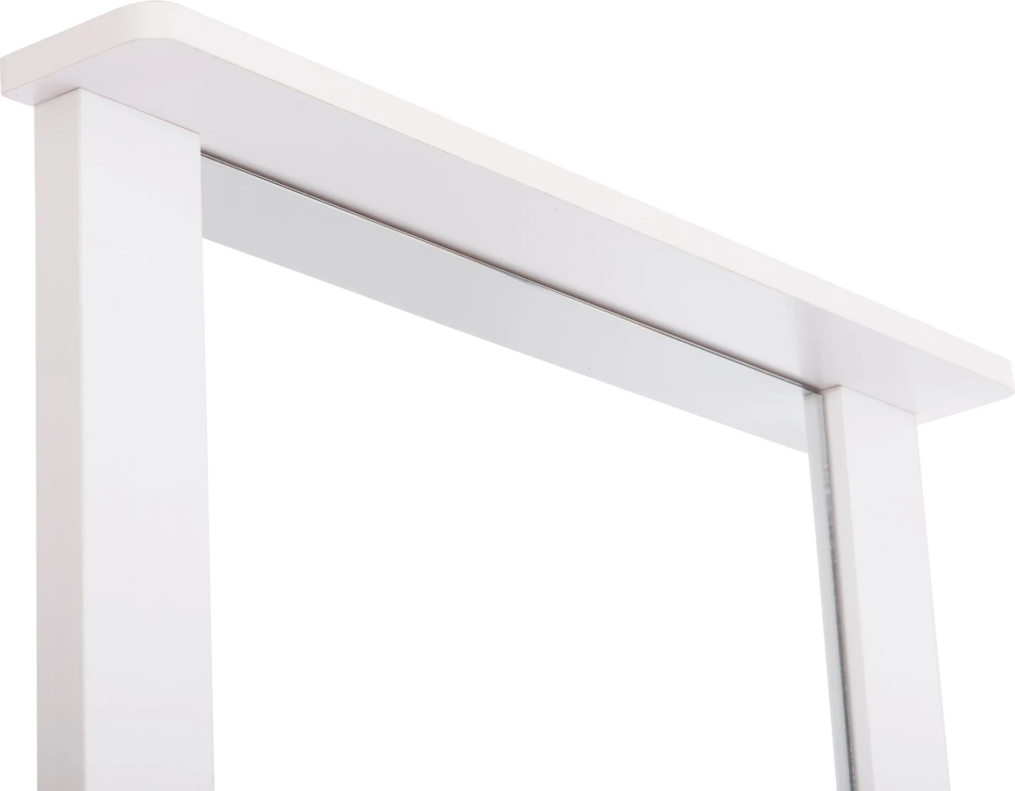 Toaletna miza z ogledalom in stolčkom CRYSTEL FH9938.01 melamin v beli barvi 74x39x155Hcm