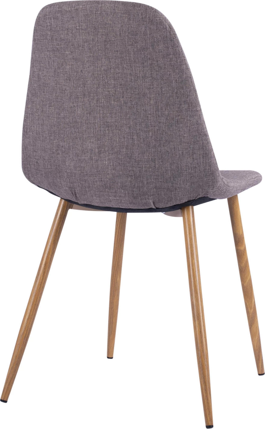 Jedilni stol Leonardo FH00100.03 z kovinskimi nogami in rjavo tkanino 44x55x85Υ cm, set 4 kosov