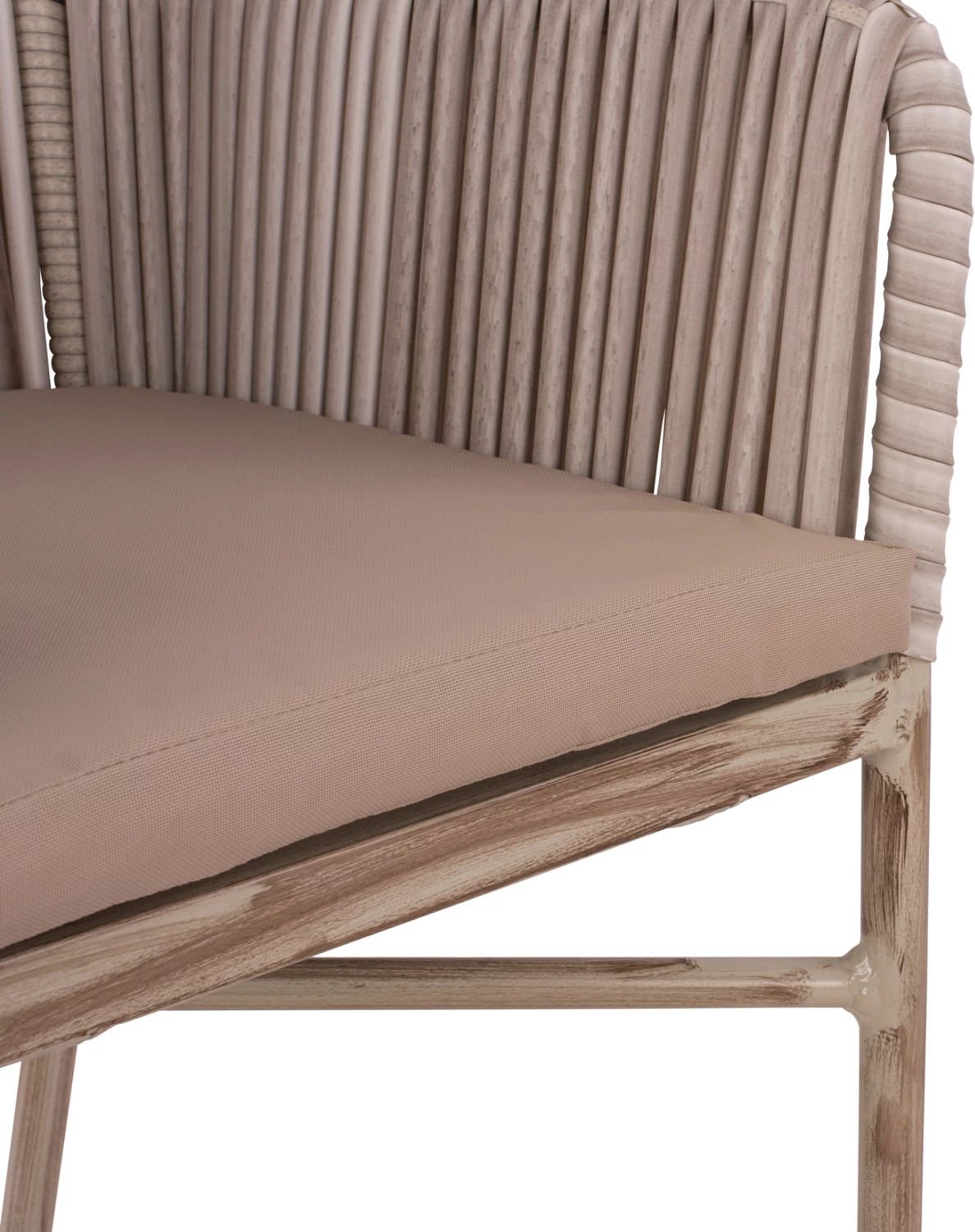 Aluminijasti naslanjač FH5298.03 svetlo siva z blazino 57x63x91cm