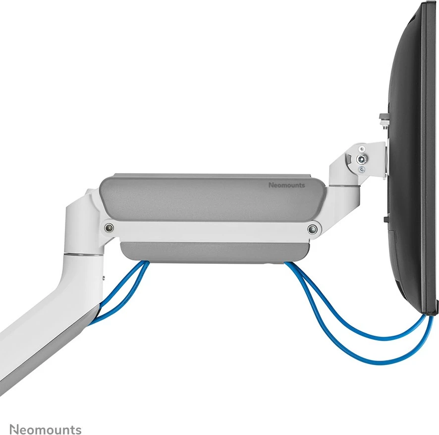 Nosilec za ultra širok ukrivljen zaslon Neomounts DS70PLUS-450WH1, Clamp/Grommet, 18 kg, 43,2 cm (17"), 124,5 cm (49"), 100 x 100 mm, bel