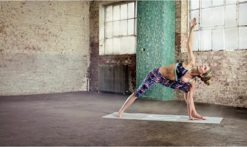 Tapis za jogo in fitnes Reebok, siv/srebrn