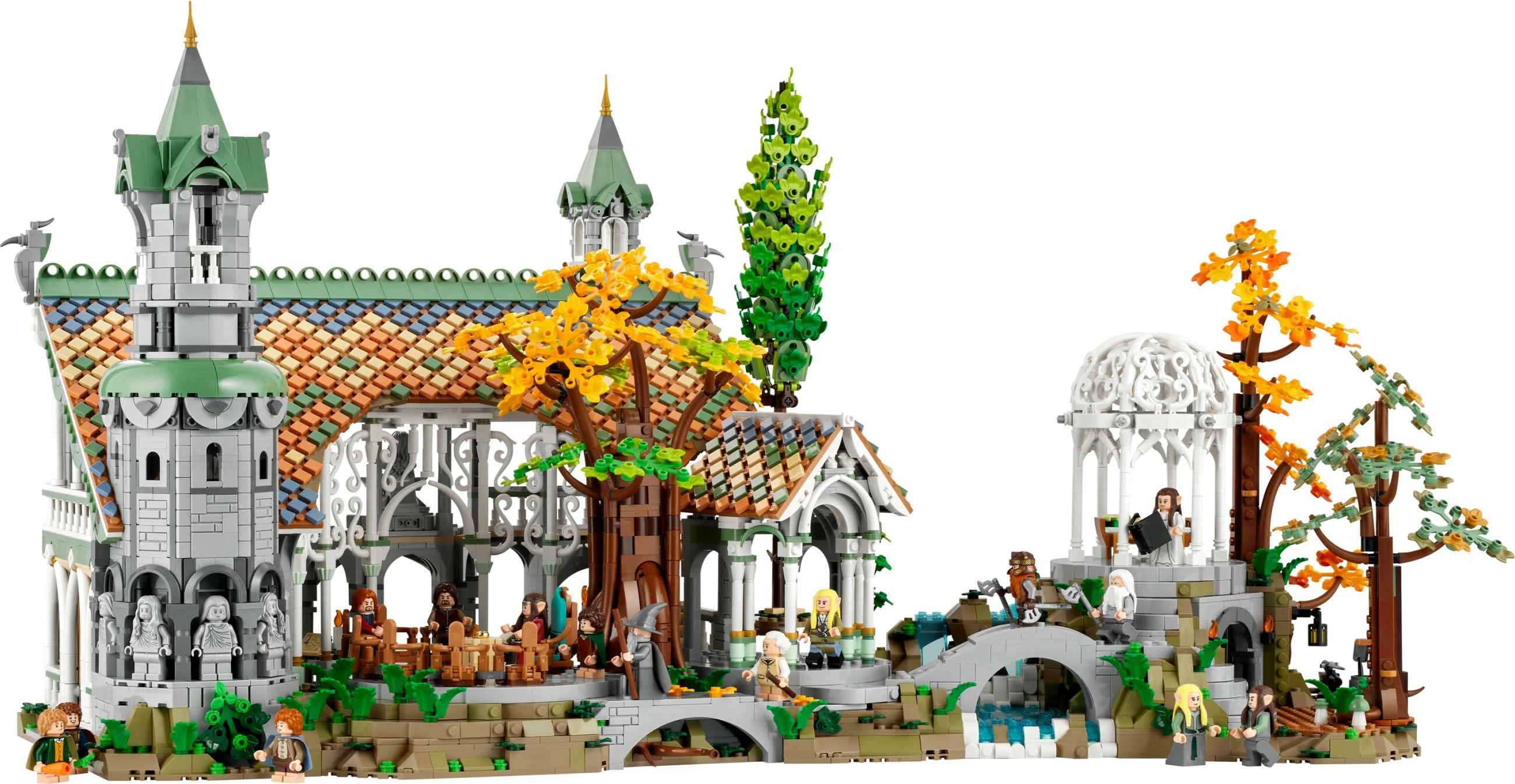 Set za sestavljanje Rivendell, The Lord of the Rings, 6.167 kosov, večbarven