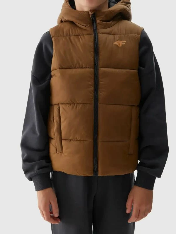 Brezrokavnik za otroke 4F, rjav