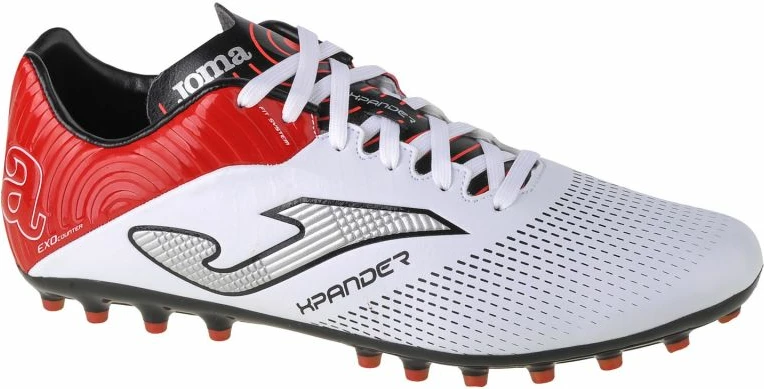 Atleti za nogomet Joma Xpander 2202, moški, beli s rdečimi poudarki