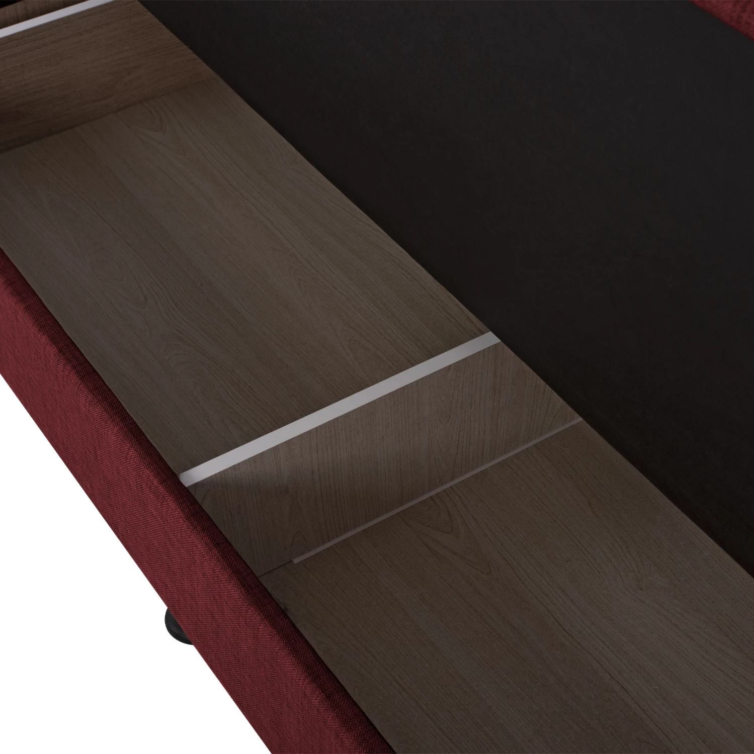 ANDRI FH3239.06, kavč-postelja, 3-sedežna, rdeča tkanina