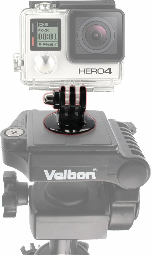 Nosilec za športne kamere z montažo na trinožnik za GoPro, Hurtel, črn