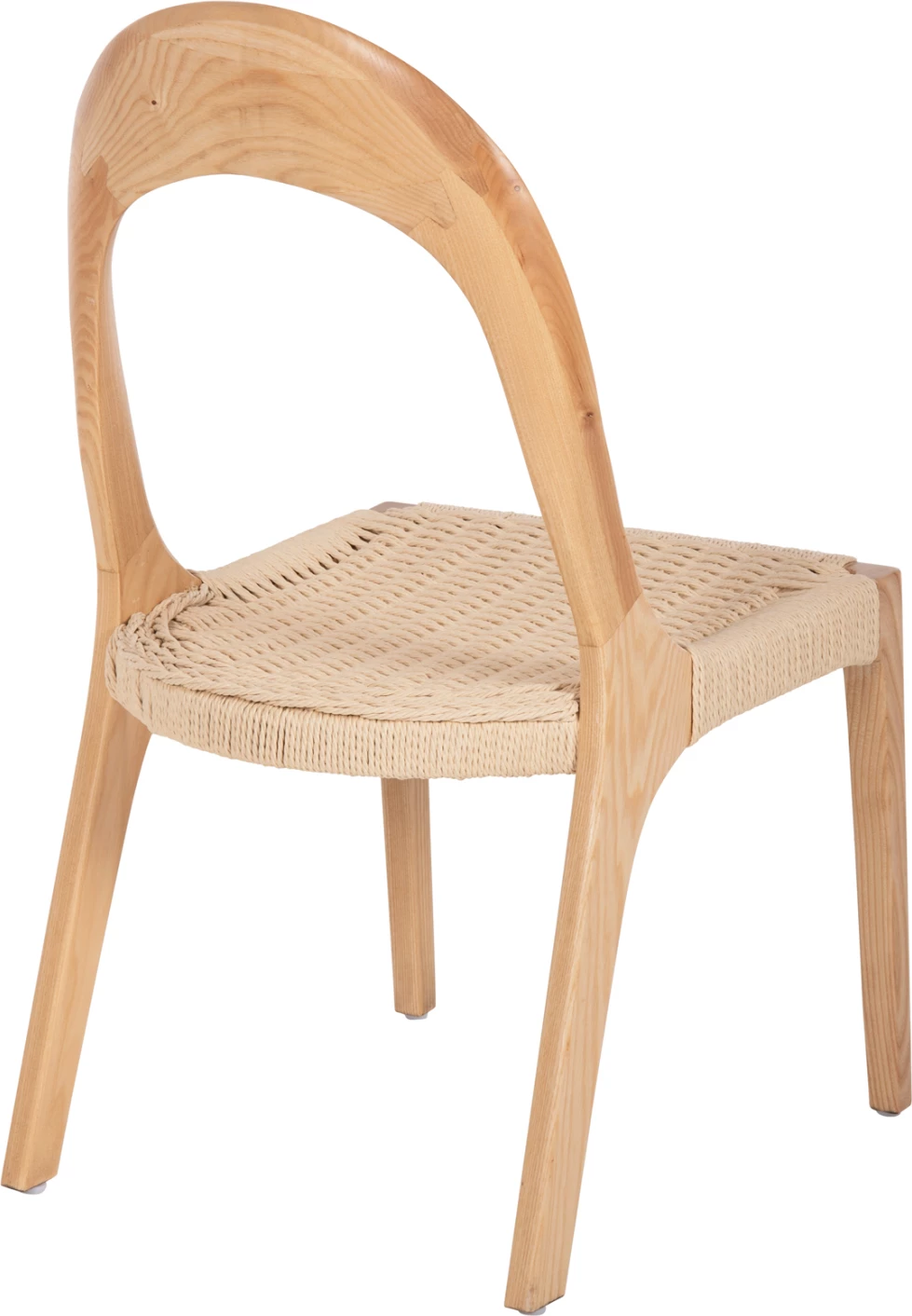 Stol iz jesenovega lesa in papirnate vrvi 47x52x86,5H cm