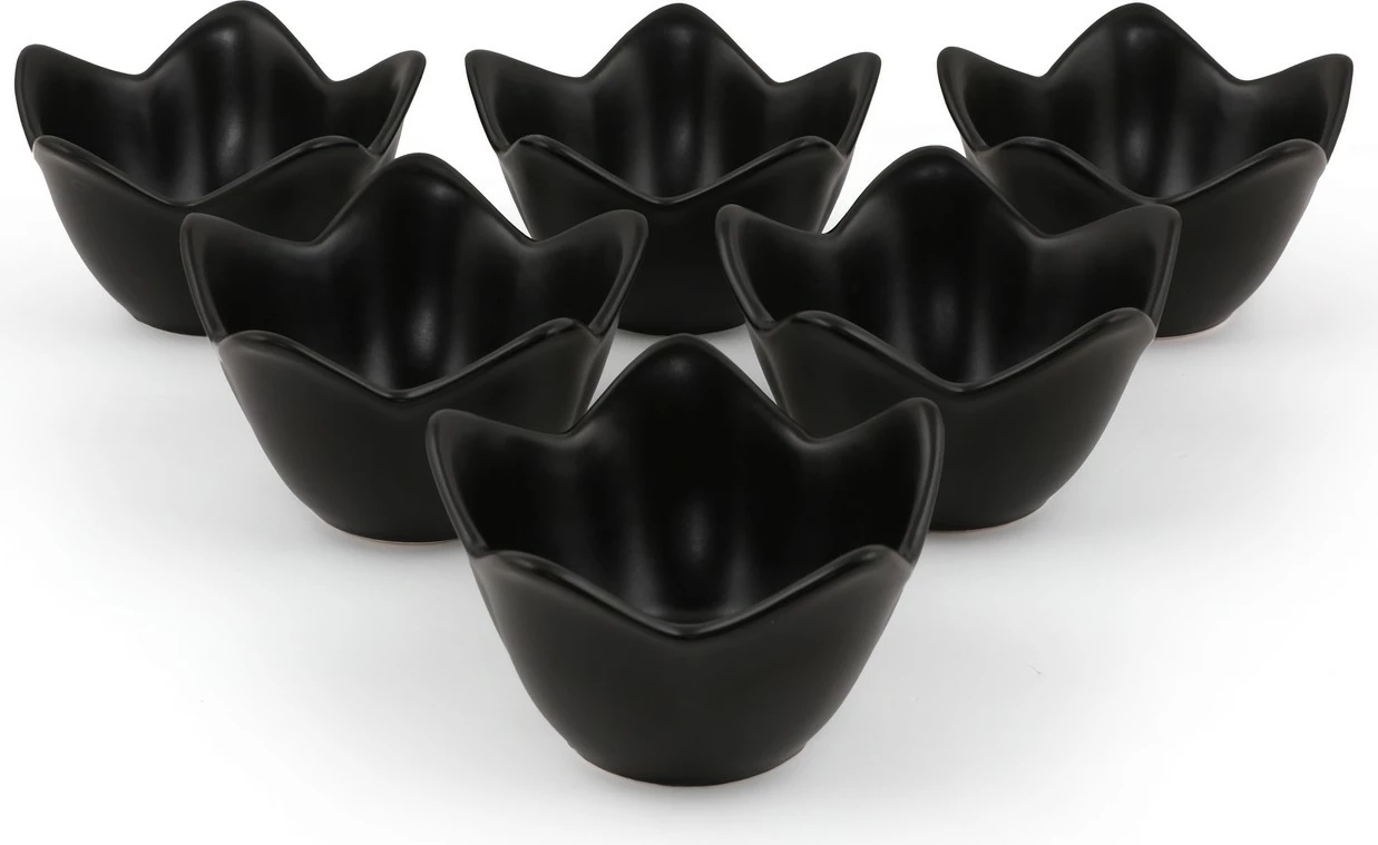 Set 6 keramičnih skled, mat črna, Hermia Concept, ST613106F956A0000000ACD700