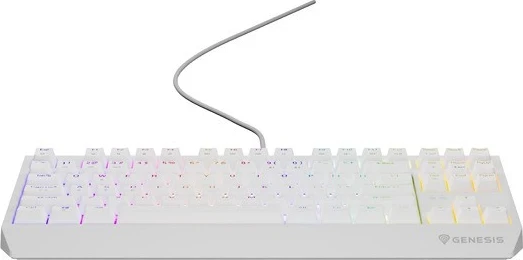 Mehanična tipkovnica Thor 230, TKL, RGB Outemu Brown, Genesis, bela