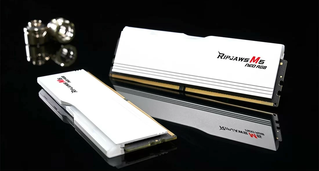 RAM memorija G.Skill Ripjaws M5 Neo RGB 32GB (2x16GB) DDR5 6000 MT/s, bela