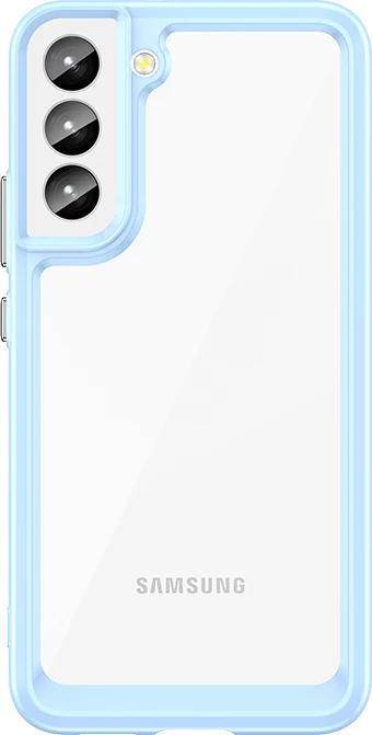 Zaščitni ovitek Outer Space Hurtel za Samsung Galaxy S23+, modra, silikonska stranica in trda zadnja plošča