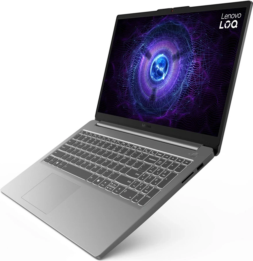 Prenosnik za igre Lenovo LOQ 15IAX9E, 15,6", Intel Core i5-12450HX, 16 GB RAM, 512 GB SSD, NVIDIA RTX 2050, siv