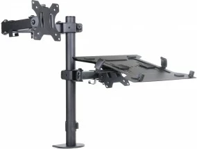 Stojalo za namizni monitor in prenosnik ART RAMM L-24, 13–32", kovina, črno