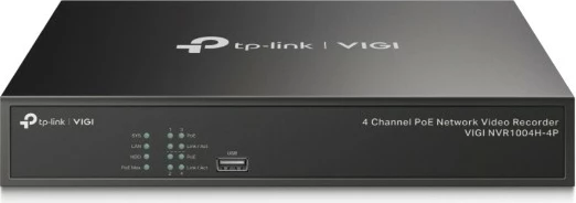 Omrežni snemalnik TP-Link VIGI NVR1004H-4P, 4-kanalni, PoE+