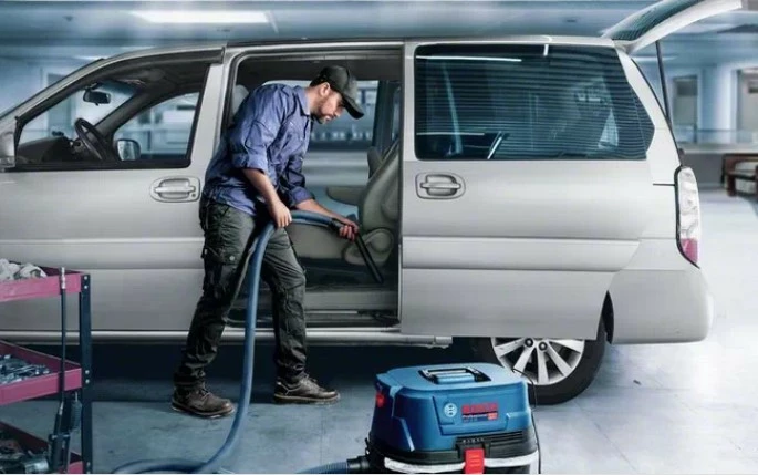 Sesalnik z vedri Bosch GAS 12-25 PL, 1250 W, 21 L, HEPA, črno/modra