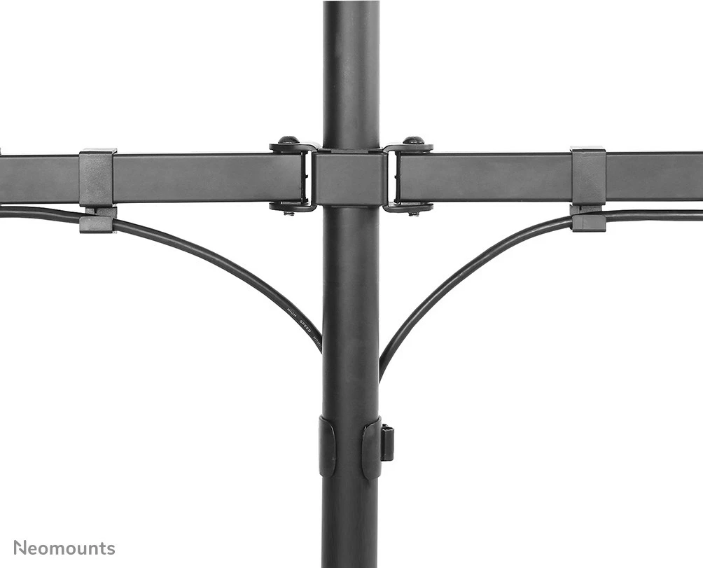 Krajša arm za dva monitorja Neomounts Newstar FPMA-D550DBLACK, 8 kg, 10"-32", črn