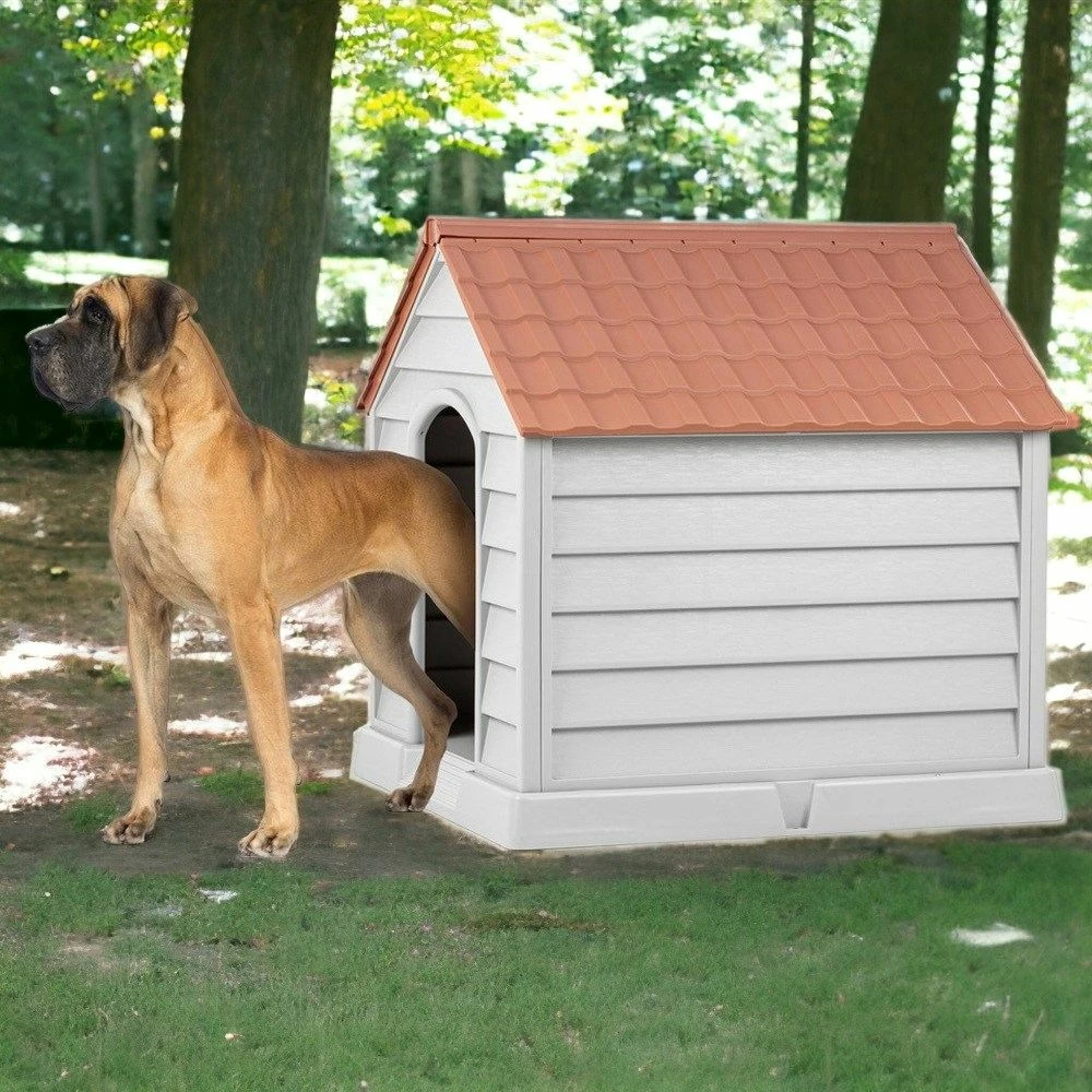 Hiša za hišne ljubljenčke Paws & Whiskers, 5101-3, siva in rjava, 95 x 102 x 98 cm