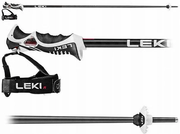 Trekking palice LEKI Bold Lite S, 115 cm, bele, komplet 2 kosa