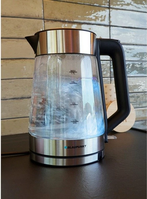 Električni grelnik vode 1,7 L Blaupunkt EKG401, x steklo, prozoren