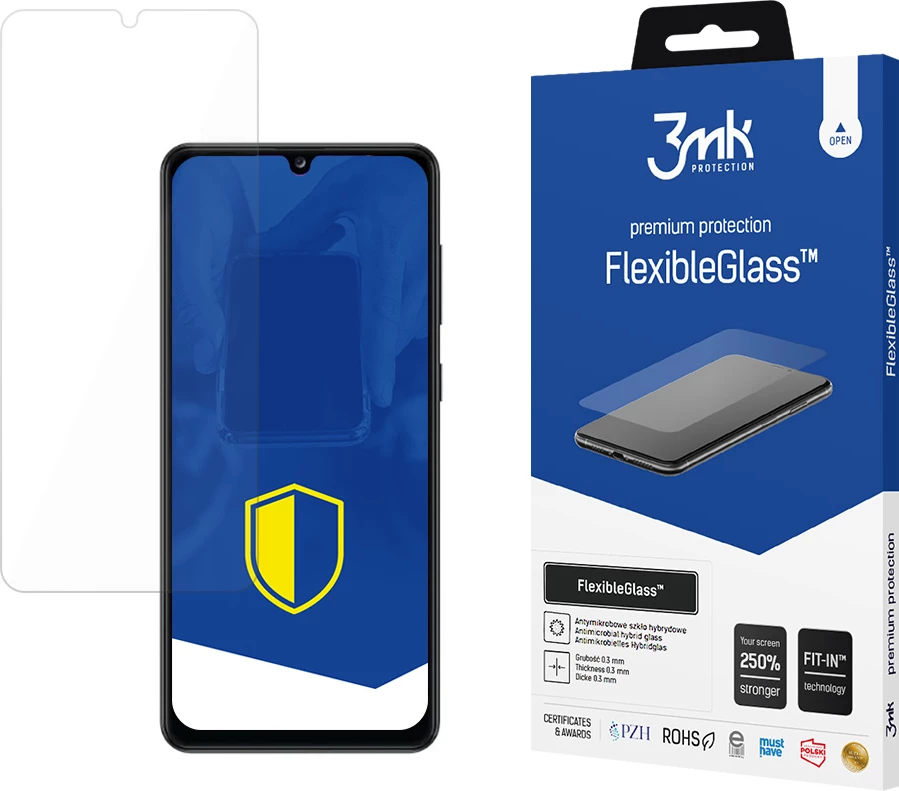 Hibridno zaščitno steklo 3mk FlexibleGlass za Samsung Galaxy A32, antimikrobno, prozorno